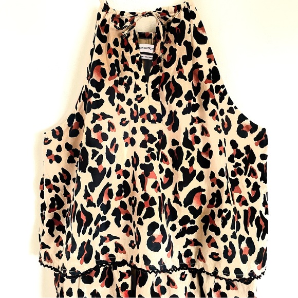Urban Outfitters Kendal Leopard Print Tiered Romper Size M EUC - Picture 8 of 12